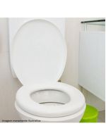 Assento Almofadado Oval Branco