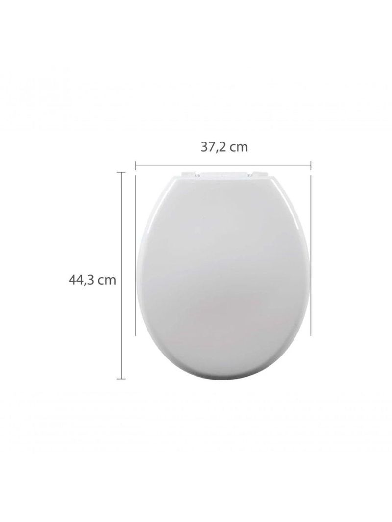 Assento Almofadado Oval Branco