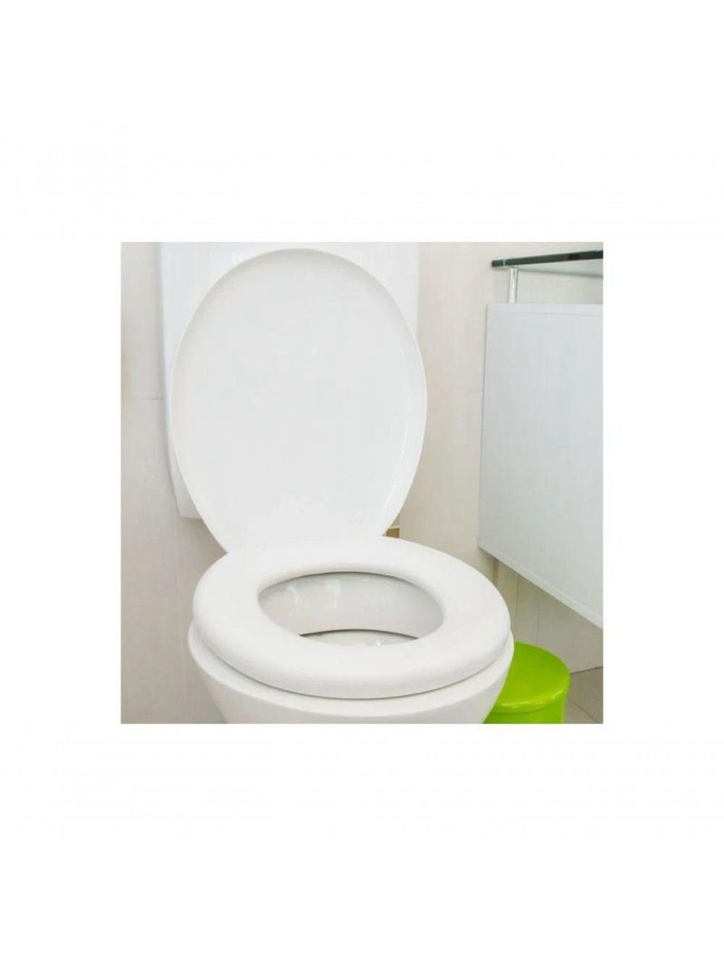 Assento Almofadado Oval Branco