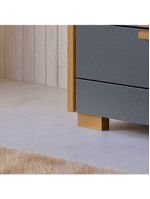 Comoda Dhara Quarto 4 Portas Freijo Com Off White - Moval