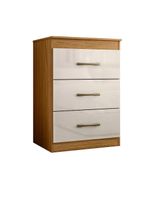 Comoda Para Quarto Vitoria 3 Gavetas Freijo-off White - Moval