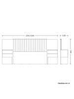 Cabeceira Olinda 4 Gavetas Quarto Freijo - Albatroz