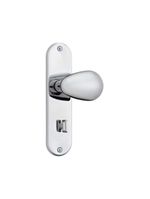 Fechadura Taco Golf Inox Banheiro - Soprano 40mm Eixo 53mm Chave Interna