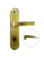 Fechadura Pali Banheiro Antique Brass - Maçaneta Alavanca Ouro Velho 40mm X 53mm
