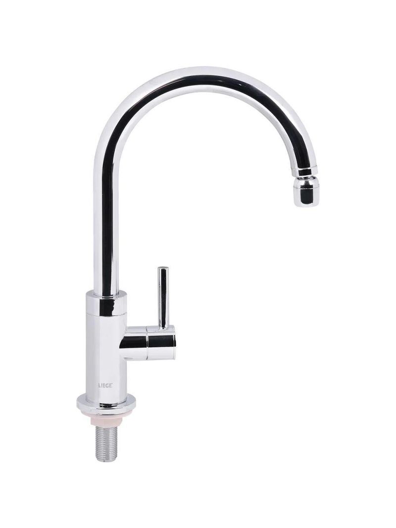 Torneira Para Cozinha E Lavatório Bica Móvel Mesa Abs Cromado Abertura Rápida Concept Liege