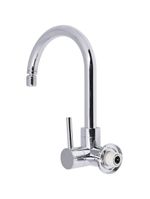 Torneira Para Cozinha Bica Móvel Parede Abs Cromado Abertura Rápida Concept Liege