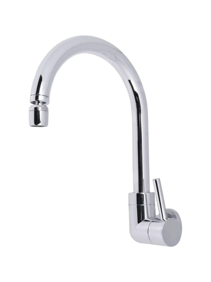 Torneira Para Cozinha Bica Móvel Parede Abs Cromado Abertura Rápida Concept Liege