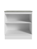 Armário gabinete para banheiro 80cm 2 portas branco madesa