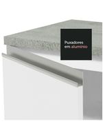 Armário gabinete para banheiro 80cm 2 portas branco madesa