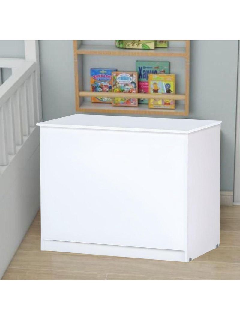 Baú Organizador Multiuso Brinquedos Quarto Closet Encanto branco