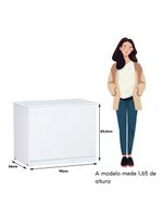 Baú Organizador Multiuso Brinquedos Quarto Closet Encanto branco