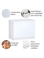 Baú Organizador Multiuso Brinquedos Quarto Closet Encanto branco