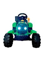 Trator Com Caçamba Carro Elétrico 12V Bang Toys Truck Verde
