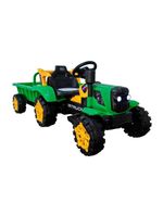 Trator Com Caçamba Carro Elétrico 12V Bang Toys Truck Verde