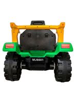 Trator Com Caçamba Carro Elétrico 12V Bang Toys Truck Verde