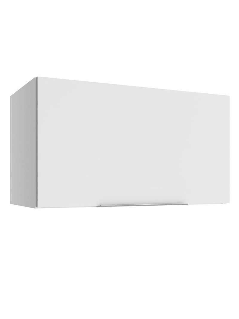 Armário aéreo para quarto 60 cm 1 porta basculante branco neo madesa