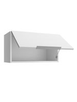Armário aéreo para quarto 60 cm 1 porta basculante branco neo madesa