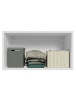 Armário aéreo para quarto 60 cm 1 porta basculante branco neo madesa