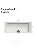 Armário aéreo para quarto 80 cm 1 porta basculante branco neo madesa