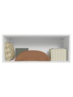 Armário aéreo para quarto 80 cm 1 porta basculante branco neo madesa