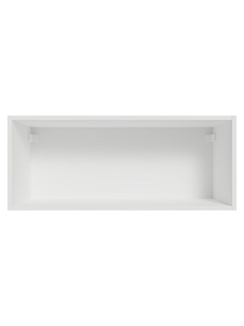 Armário aéreo para quarto 80 cm 1 porta basculante branco neo madesa