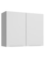 Armário aéreo para quarto 80 cm 2 portas branco neo madesa