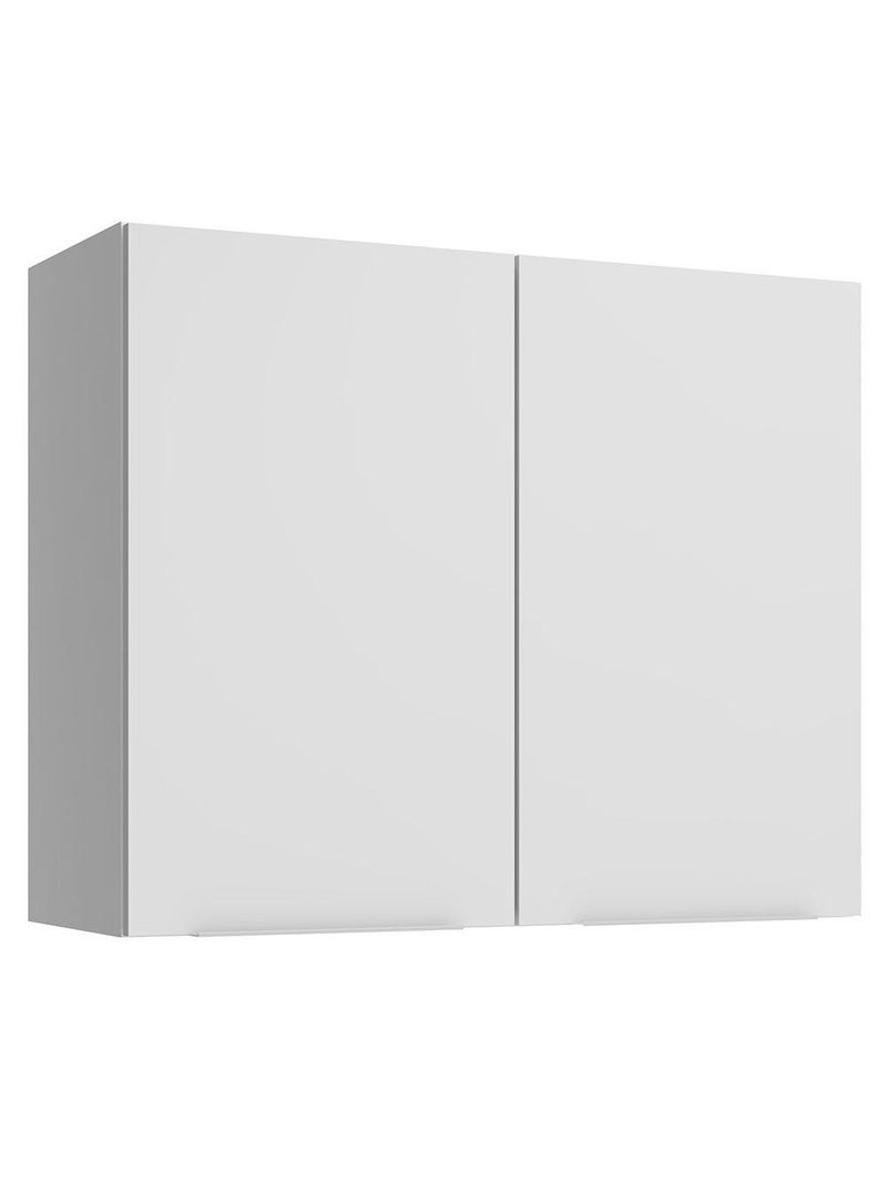 Armário aéreo para quarto 80 cm 2 portas branco neo madesa