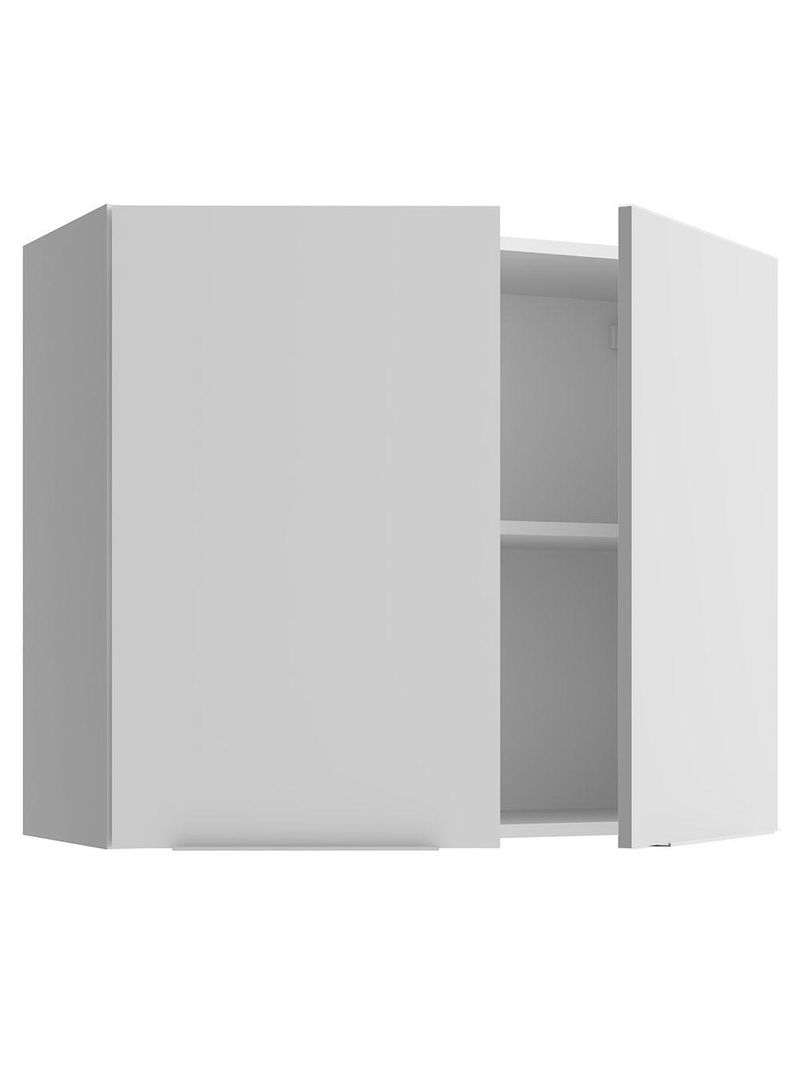 Armário aéreo para quarto 80 cm 2 portas branco neo madesa