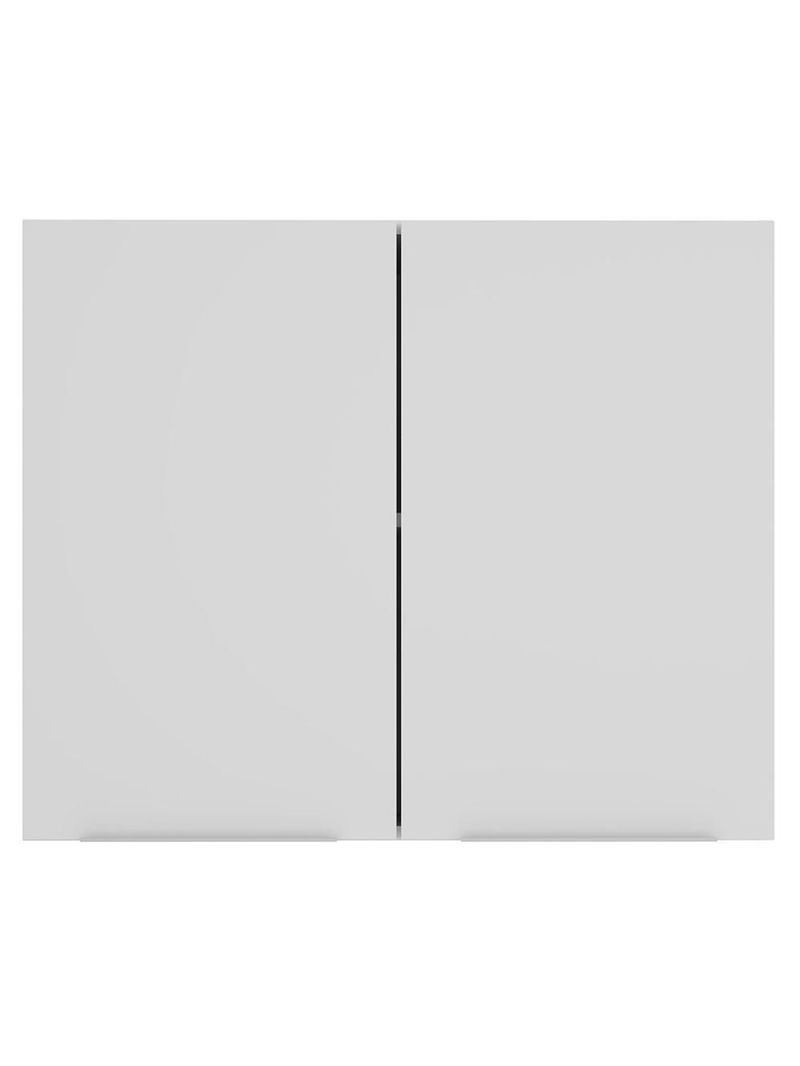 Armário aéreo para quarto 80 cm 2 portas branco neo madesa