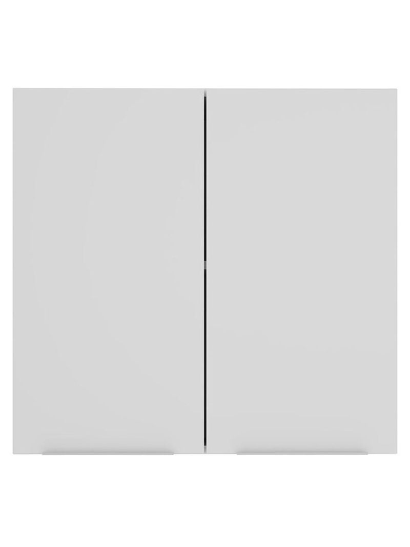 Armário aéreo para quarto 70 cm 2 portas branco neo madesa