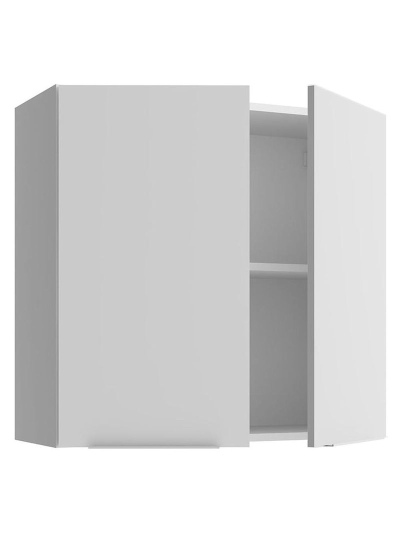 Armário aéreo para quarto 70 cm 2 portas branco neo madesa