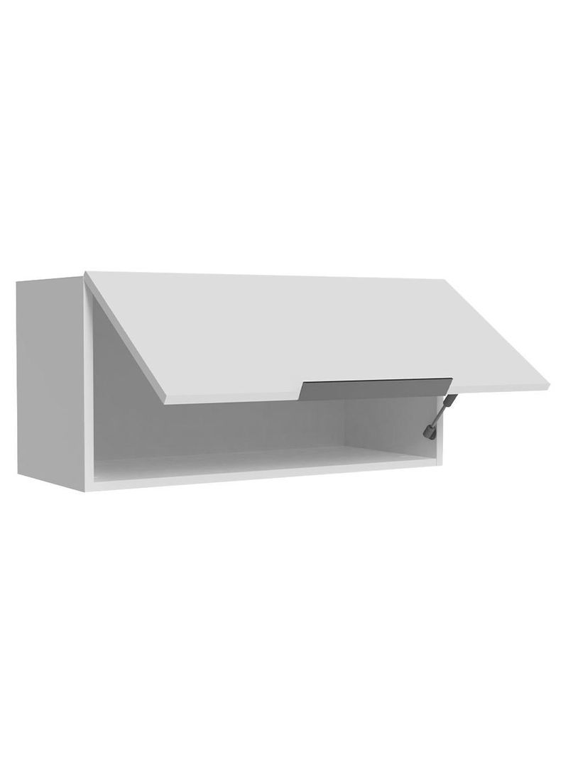 Armário aéreo para quarto 70 cm 1 porta basculante branco neo madesa