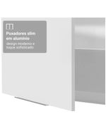 Armário aéreo para quarto 60 cm 1 porta branco neo madesa