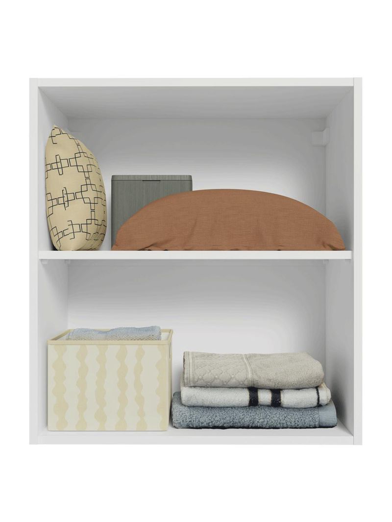 Armário aéreo para quarto 60 cm 1 porta branco neo madesa