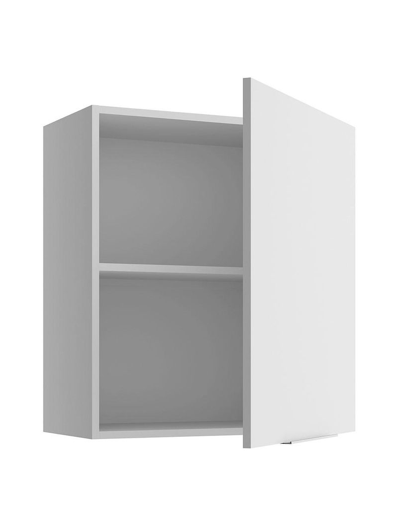 Armário aéreo para quarto 60 cm 1 porta branco neo madesa