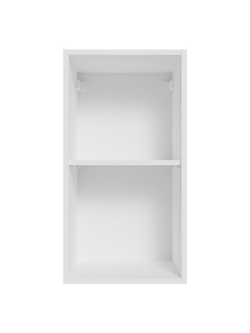 Armário aéreo para quarto 35 cm 1 porta branco neo madesa
