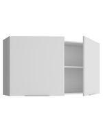 Armário aéreo para quarto 120 cm 2 portas branco neo madesa