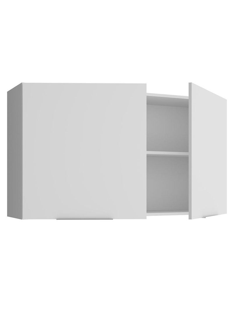 Armário aéreo para quarto 120 cm 2 portas branco neo madesa