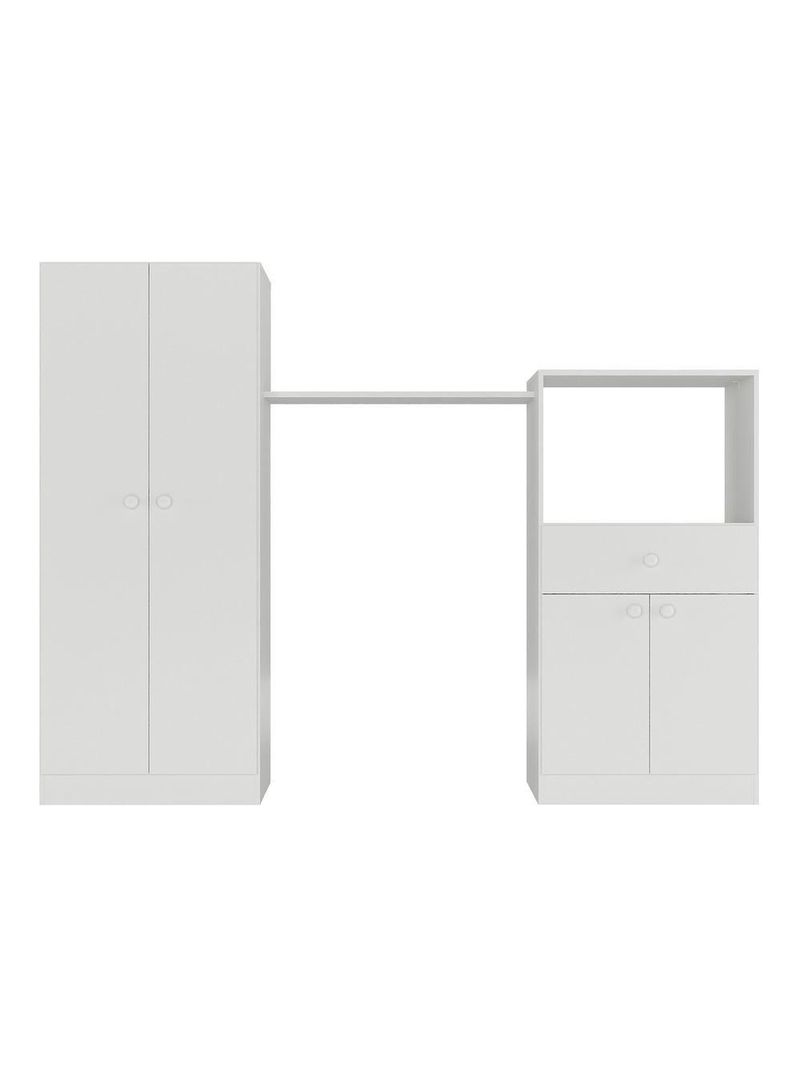 Quarto Infantil Com Berço-cômoda Laura Branco