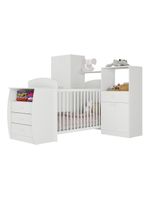 Quarto Infantil Com Berço-cômoda Laura Branco