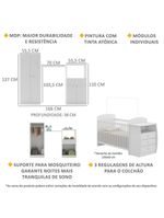 Quarto Infantil Com Berço-cômoda Laura Branco
