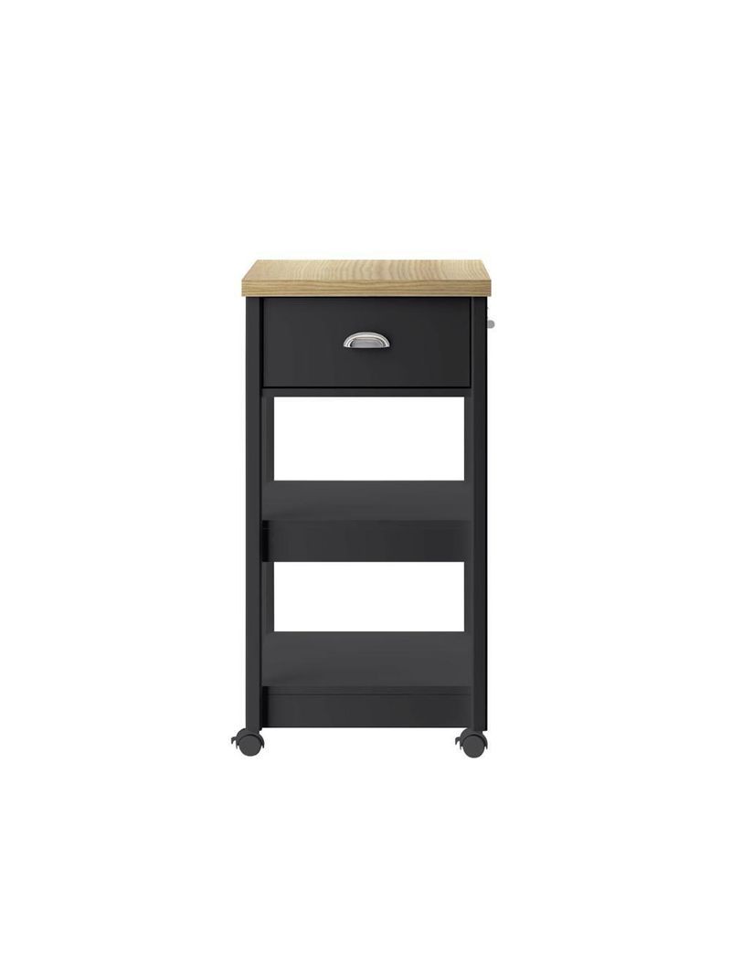 Gabinete Banheiro Ditália Ba-130 Cor:preto Preto