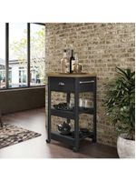 Gabinete Banheiro Ditália Ba-130 Cor:preto Preto