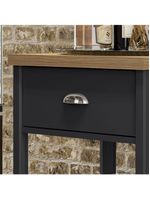 Gabinete Banheiro Ditália Ba-130 Cor:preto Preto