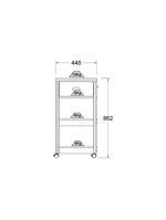 Gabinete Banheiro Ditália Ba-130 Cor:preto Preto