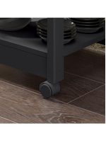 Gabinete Banheiro Ditália Ba-130 Cor:preto Preto
