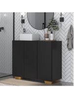 Gabinete Banheiro 3 Portas 90Cm Multimóveis V5031