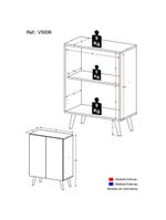 Gabinete Banheiro 2 Portas Retrô 63Cm Multimóveis V5006