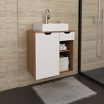 Gabinete Banheiro 1 Porta 1 Gaveta 60Cm Multimóveis Vcr10085