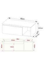 Gabinete Banheiro Suspenso 80Cm Multimóveis Vcr10081 Branco